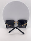 Chanel Women's Black Square Sunglasses | Luxury Designer Eyewear