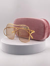 Miu Miu Full Gold Lens – Radiate Bold Luxury