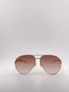 Bottega Veneta Gold Sunglasses – Iconic Elegance, Modern Simplicity