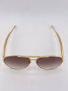 Bottega Veneta Gold Sunglasses – Iconic Elegance, Modern Simplicity