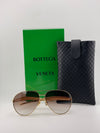 Bottega Veneta Gold Sunglasses – Iconic Elegance, Modern Simplicity