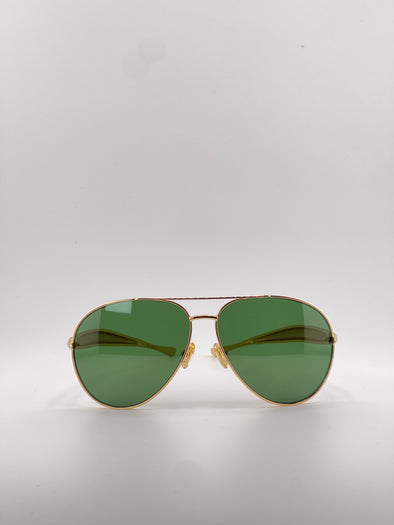 BV Gold and Green Sunglasses – Luxe Vibes, Elevated Style
