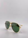 BV Gold and Green Sunglasses – Luxe Vibes, Elevated Style