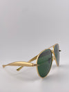 BV Gold and Green Sunglasses – Luxe Vibes, Elevated Style