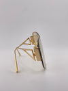 Bottega Veneta Gold and Transparent Sunglasses – Modern Minimalism with a Luxurious Touch