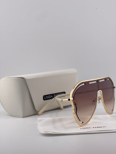 Linda Farrow Light Pink Sunglasses – Soft Elegance with a Modern Twist