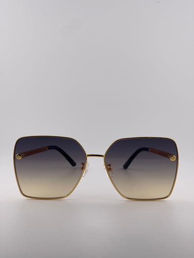 Veersace Square Face Light Purple Sunglasse