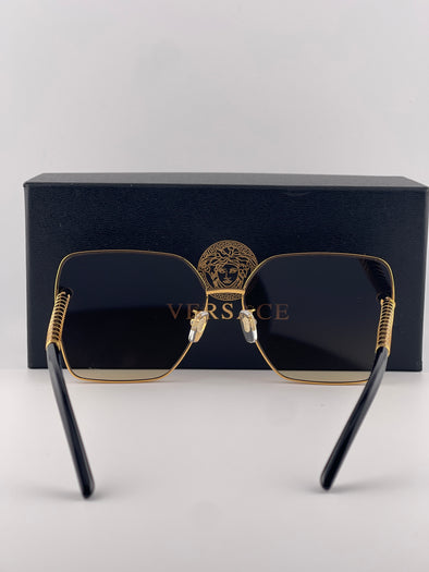 Versace Square Face Light Purple Sunglasses – Statement Style with a Soft Touch