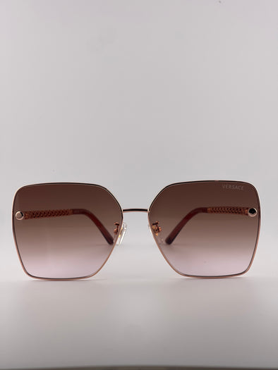 Veersace Square Face Pink Sunglasses – Bold Geometry, Feminine Flair