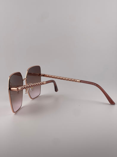 Versace Square Face Pink Sunglasses – Bold Geometry, Feminine Flair