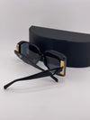 Praada Curved Face Black Sunglasses – Sleek Design Meets Modern Luxury