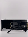 Praada Curved Face Black Sunglasses – Sleek Design Meets Modern Luxury