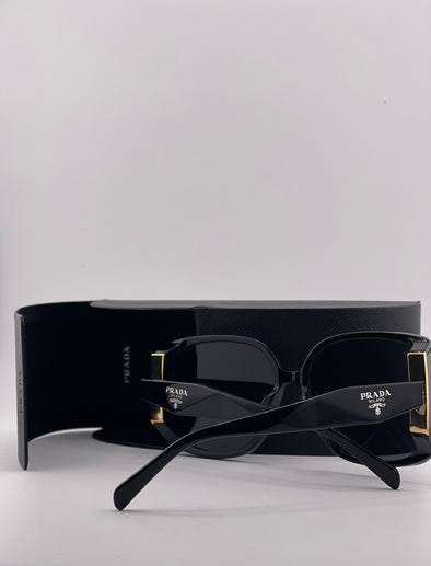 Prada Curved Face Black Sunglasses – Sleek Design Meets Modern Luxury