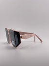 Praada Curved Face Pink Sunglasses – Bold Elegance with a Feminine Twist