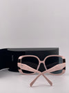 Praada Curved Face Pink Sunglasses – Bold Elegance with a Feminine Twist