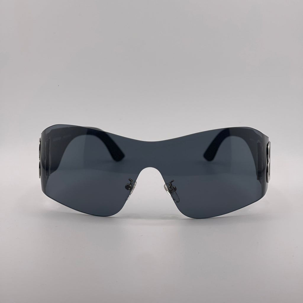 Balenciaga Mono Mask, bossy Shield Sunglasses