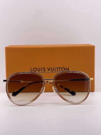 LV Super Vision Metal Pilot Frame Sunglasses- For Men 
– Elegant Luxury with a Modern Twist