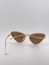 Guucci Cat Eye Gold Sunglasses – Fierce Glamour with Iconic Luxury