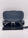 Guucci Cat Eye Silver Sunglasses – Sleek Sophistication with a Glam Edge