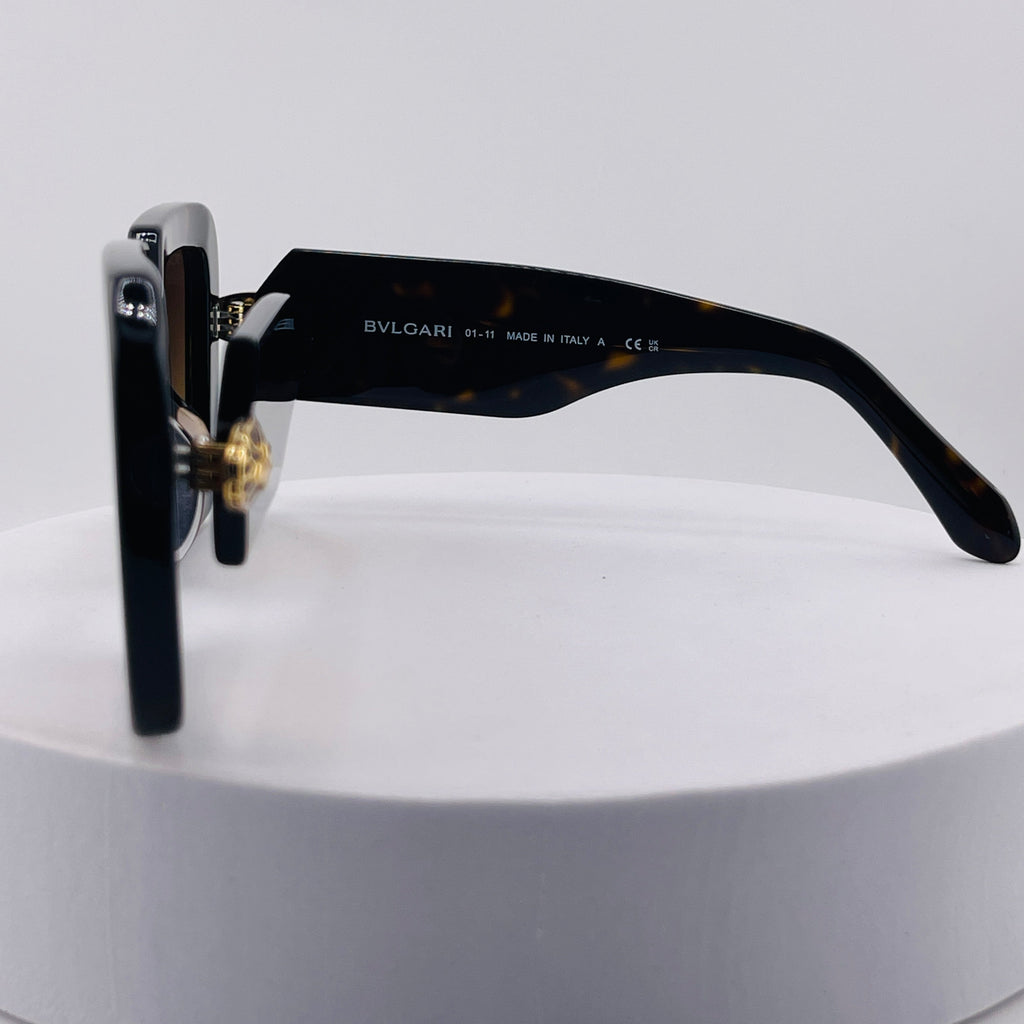 Bvlgari Serpenti BV40006I Women's Tortoiseshell Oversized Sunglasses