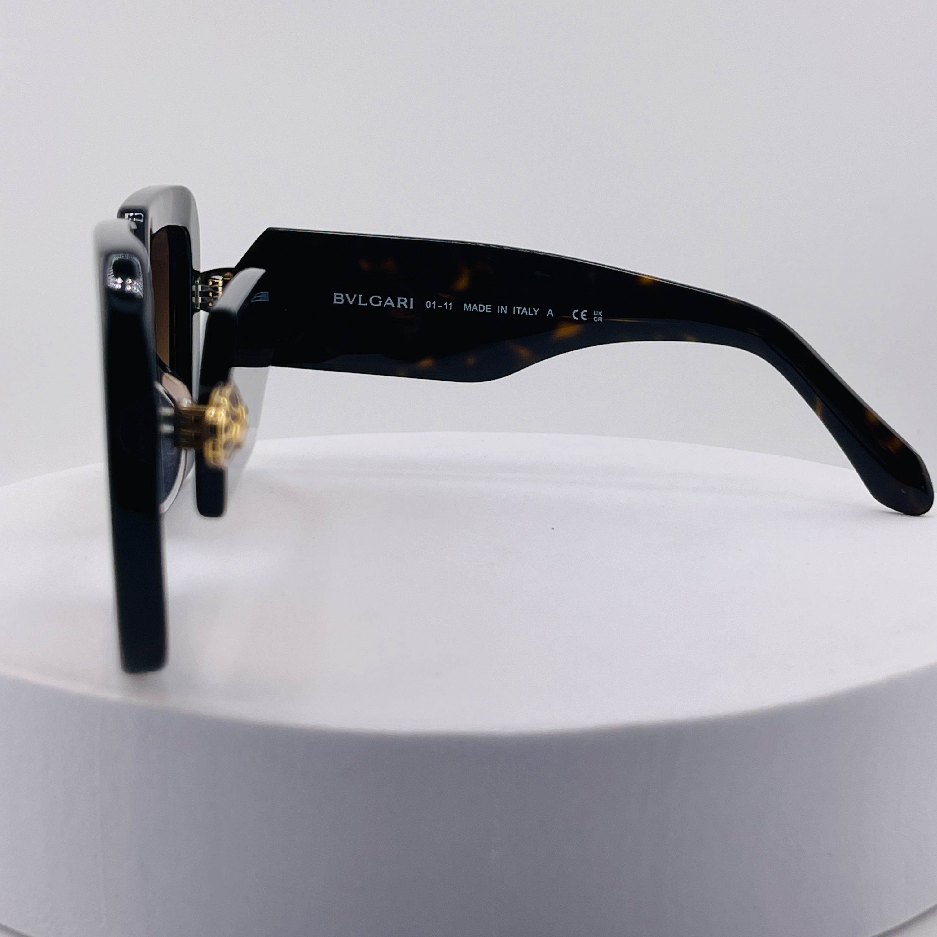 Bvlgari Serpenti BV40006I Women's Tortoiseshell Oversized Sunglasses