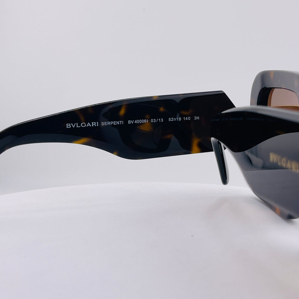 Bvlgari Serpenti BV40006I Women's Tortoiseshell Oversized Sunglasses