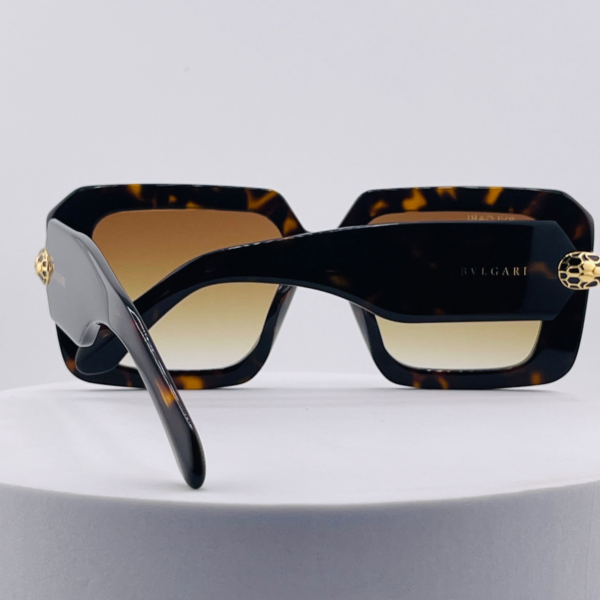 Bvlgari Serpenti BV40006I Women's Tortoiseshell Oversized Sunglasses