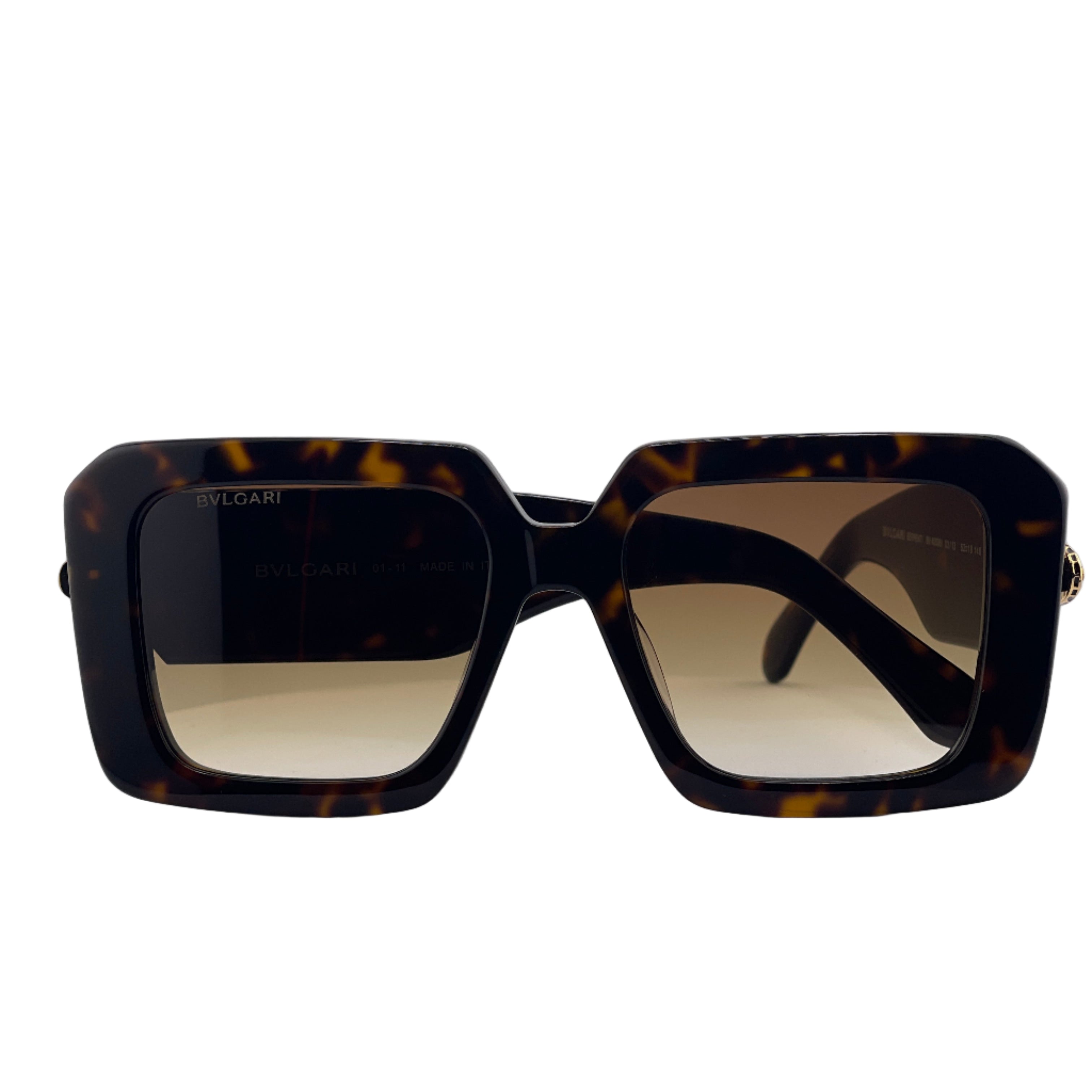 Bvlgari Serpenti BV40006I Women's Tortoiseshell Oversized Sunglasses