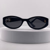 Gucci Oval Frame Sunglasses – Black & Gold