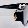 Gucci Oval Frame Sunglasses – Black & Gold