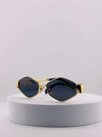 Celine Triomphe Hexagon-frame sunglasses