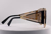 Dolce & Gabbana Oversized Shield Sunglasses – Gold & Black