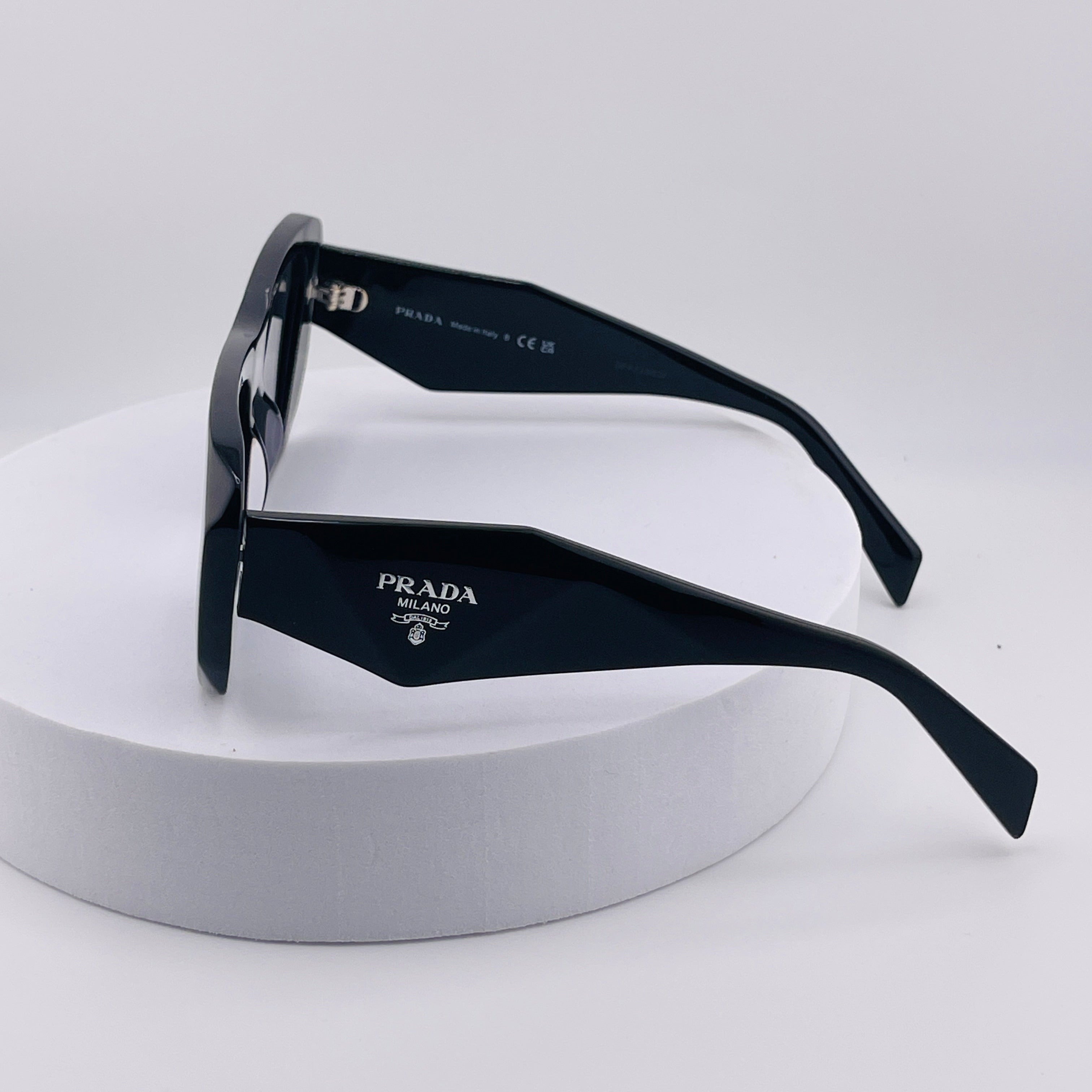 Prada Symbole Sunglasses – Black Acetate Frame