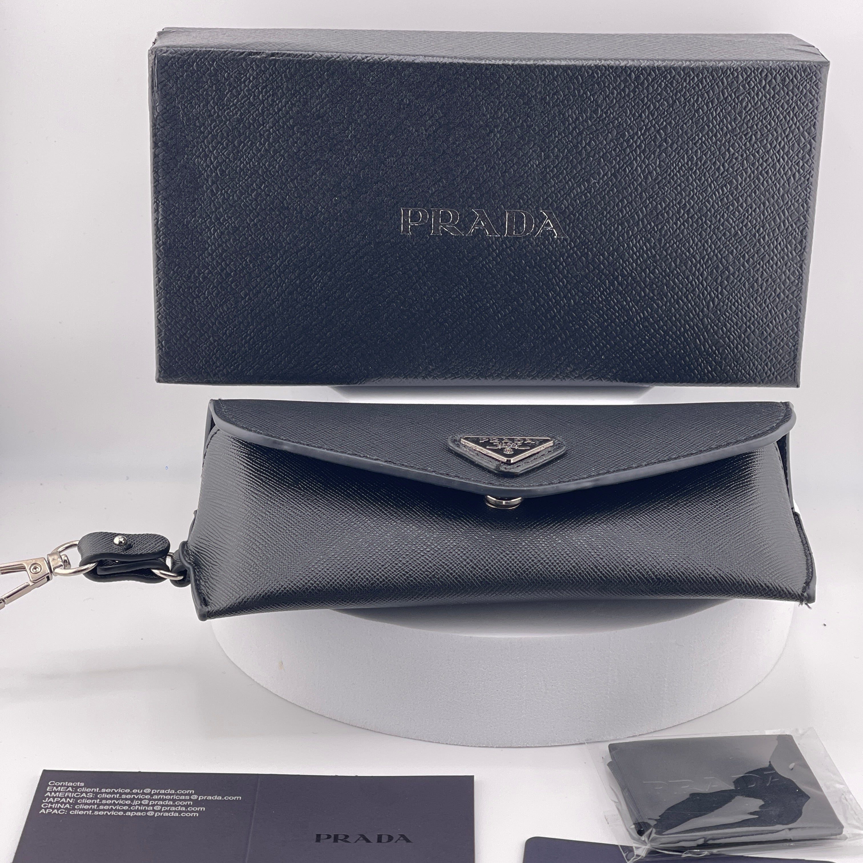 Prada Symbole Sunglasses – Black Acetate Frame