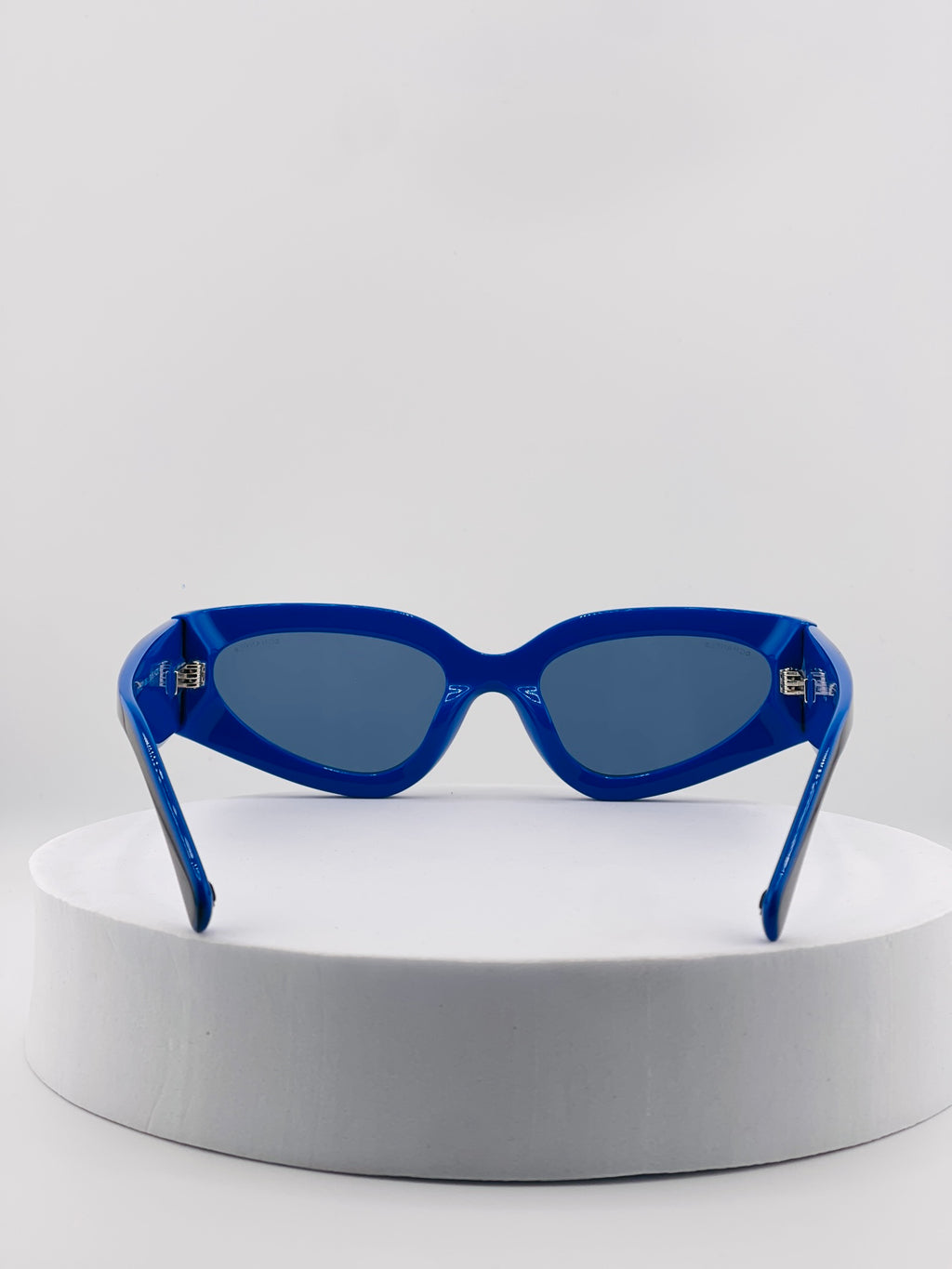 CHANEL Shield Sunglasses CH6057 Black Blue