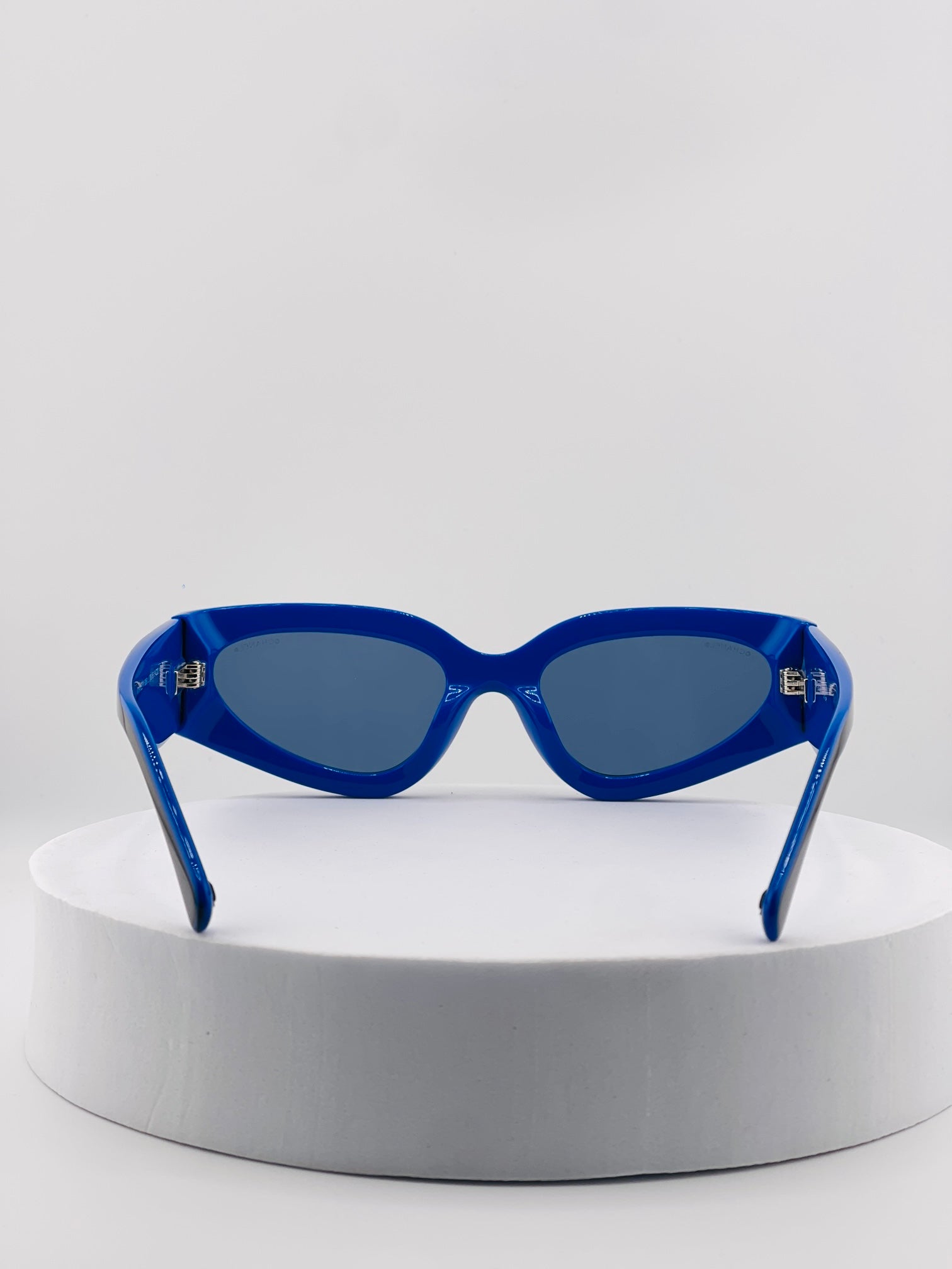 CHANEL Shield Sunglasses CH6057 Black Blue