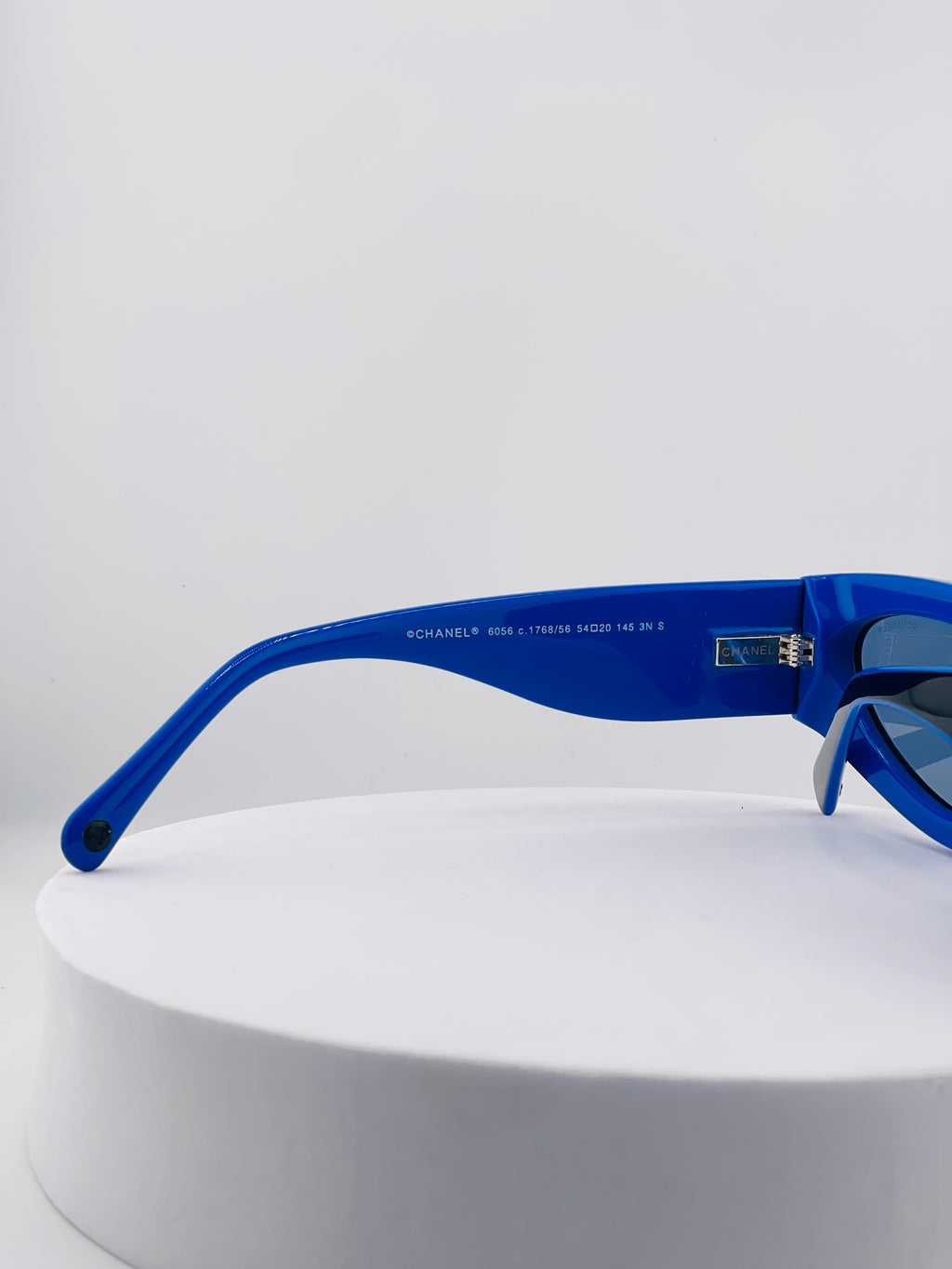 CHANEL Shield Sunglasses CH6057 Black Blue