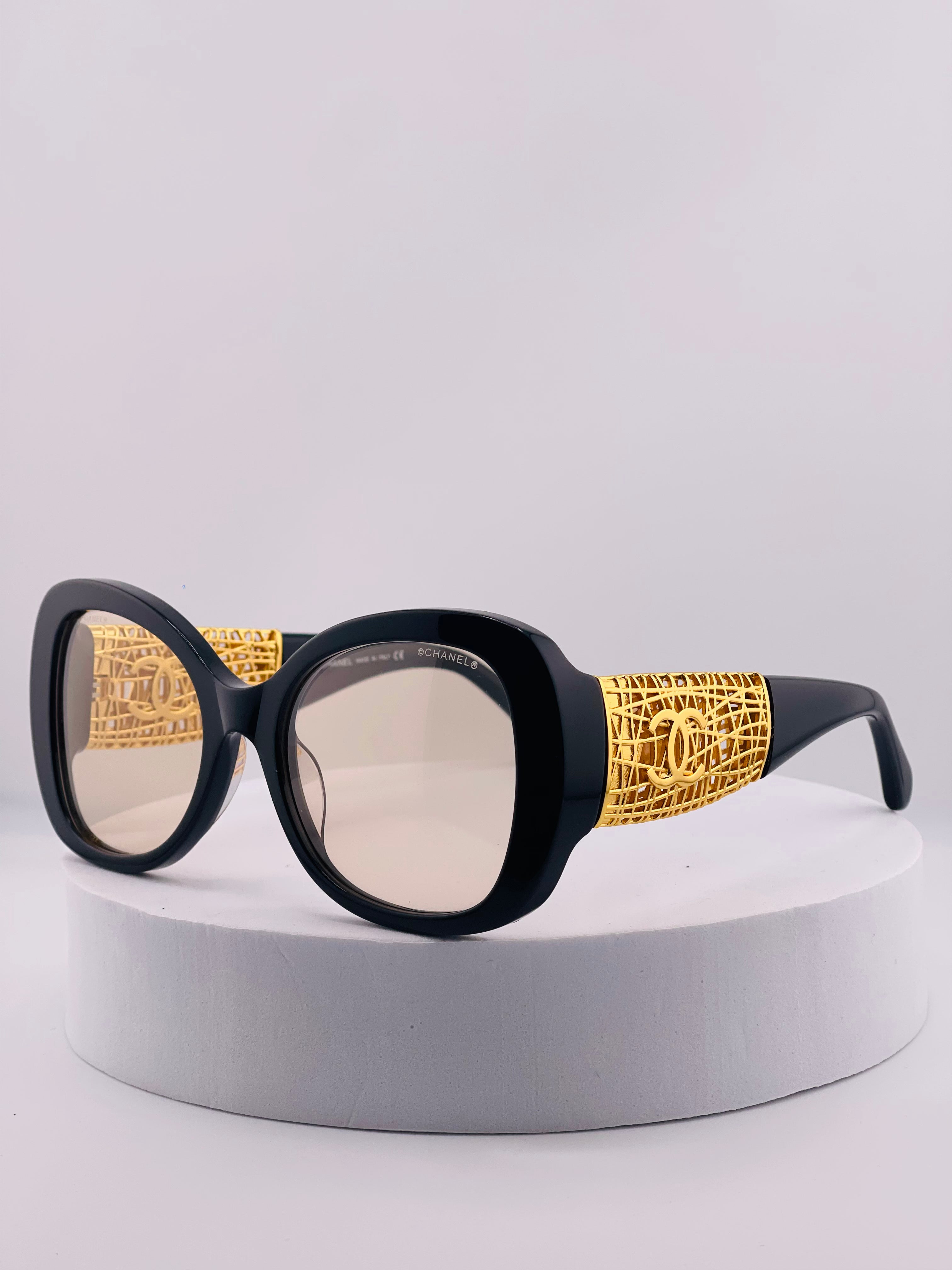 Chanel Butterfly Sunglasses  in Brown frame