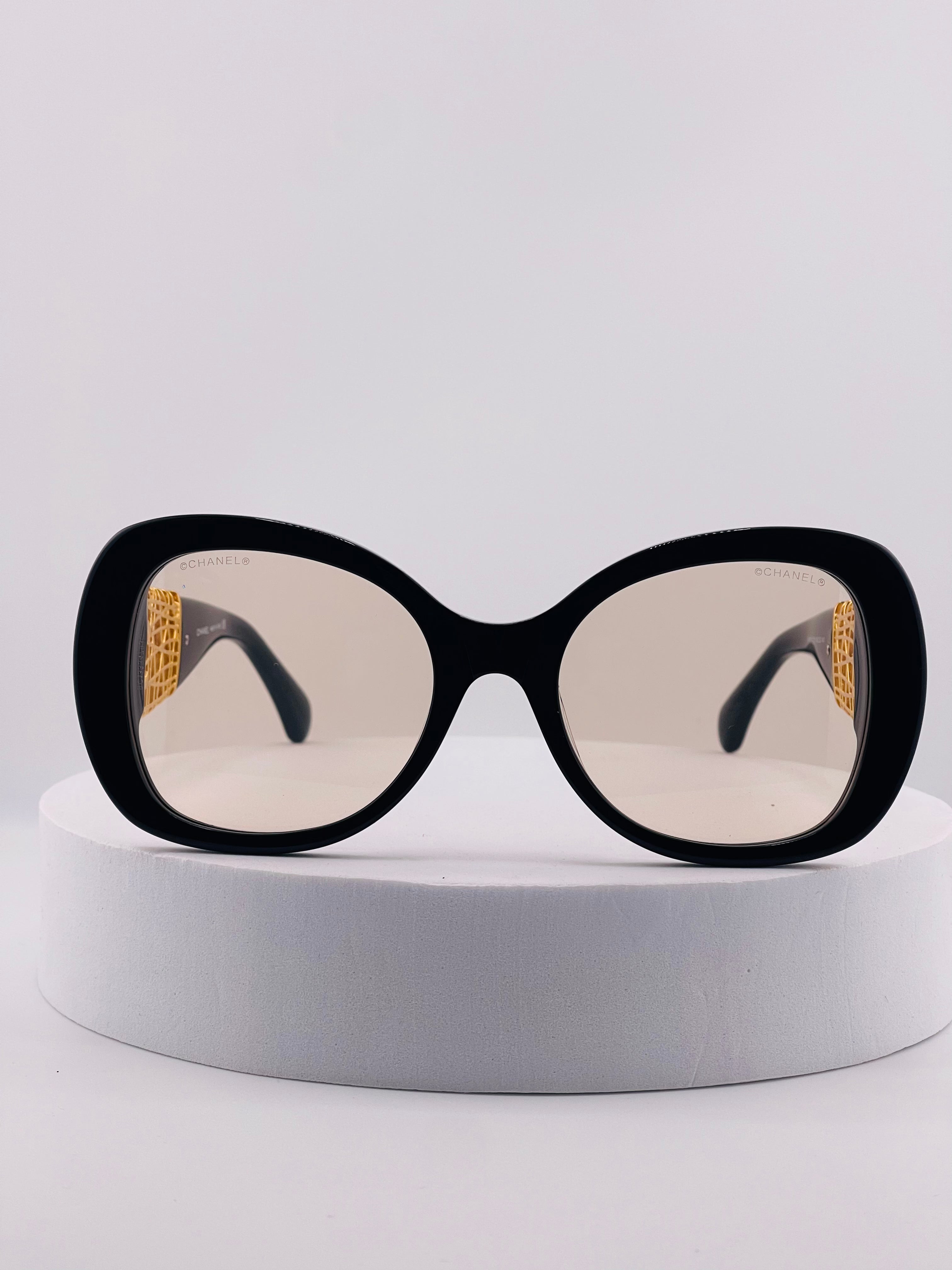 Chanel Butterfly Sunglasses  in Brown frame