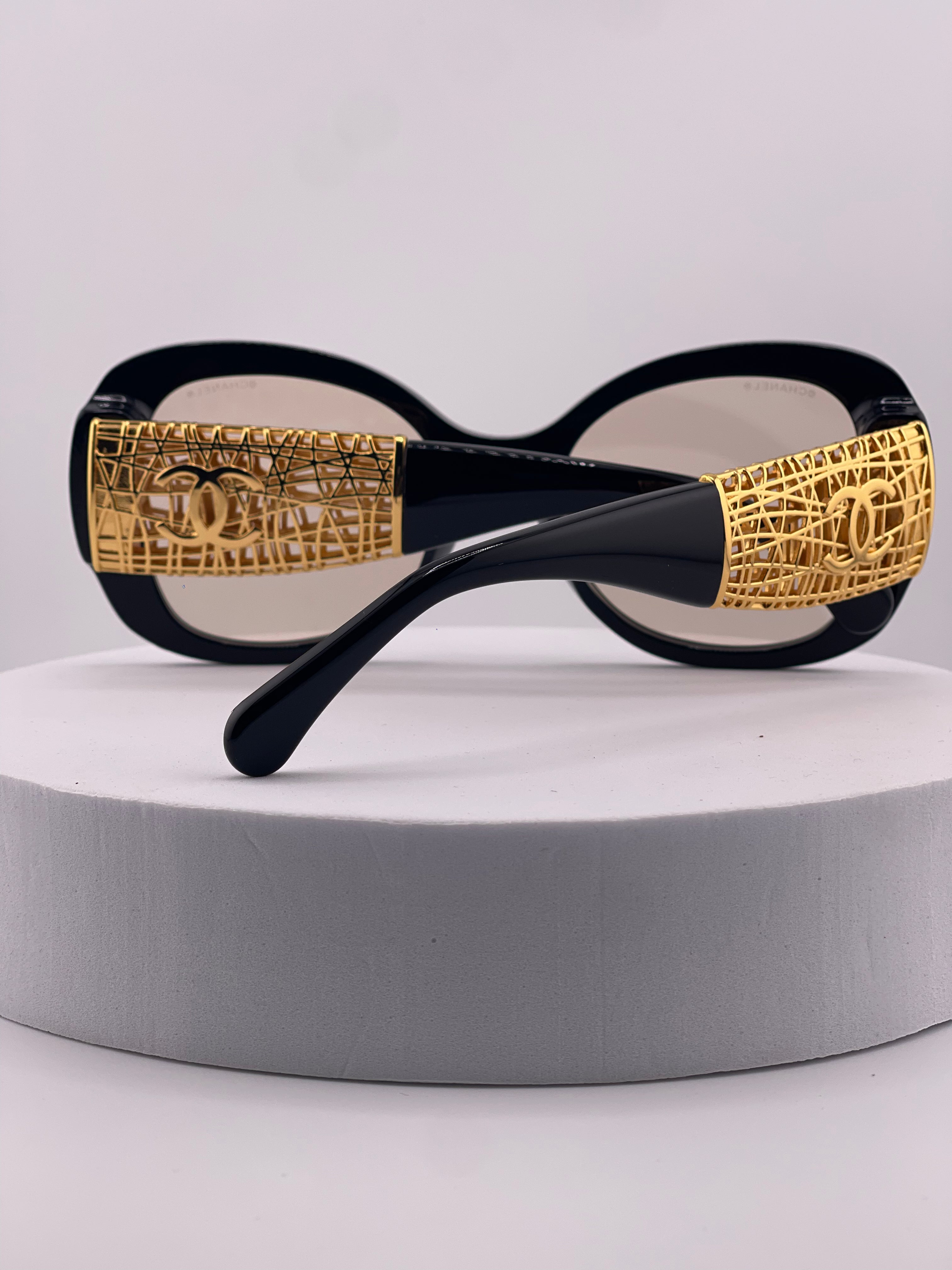 Chanel Butterfly Sunglasses  in Brown frame