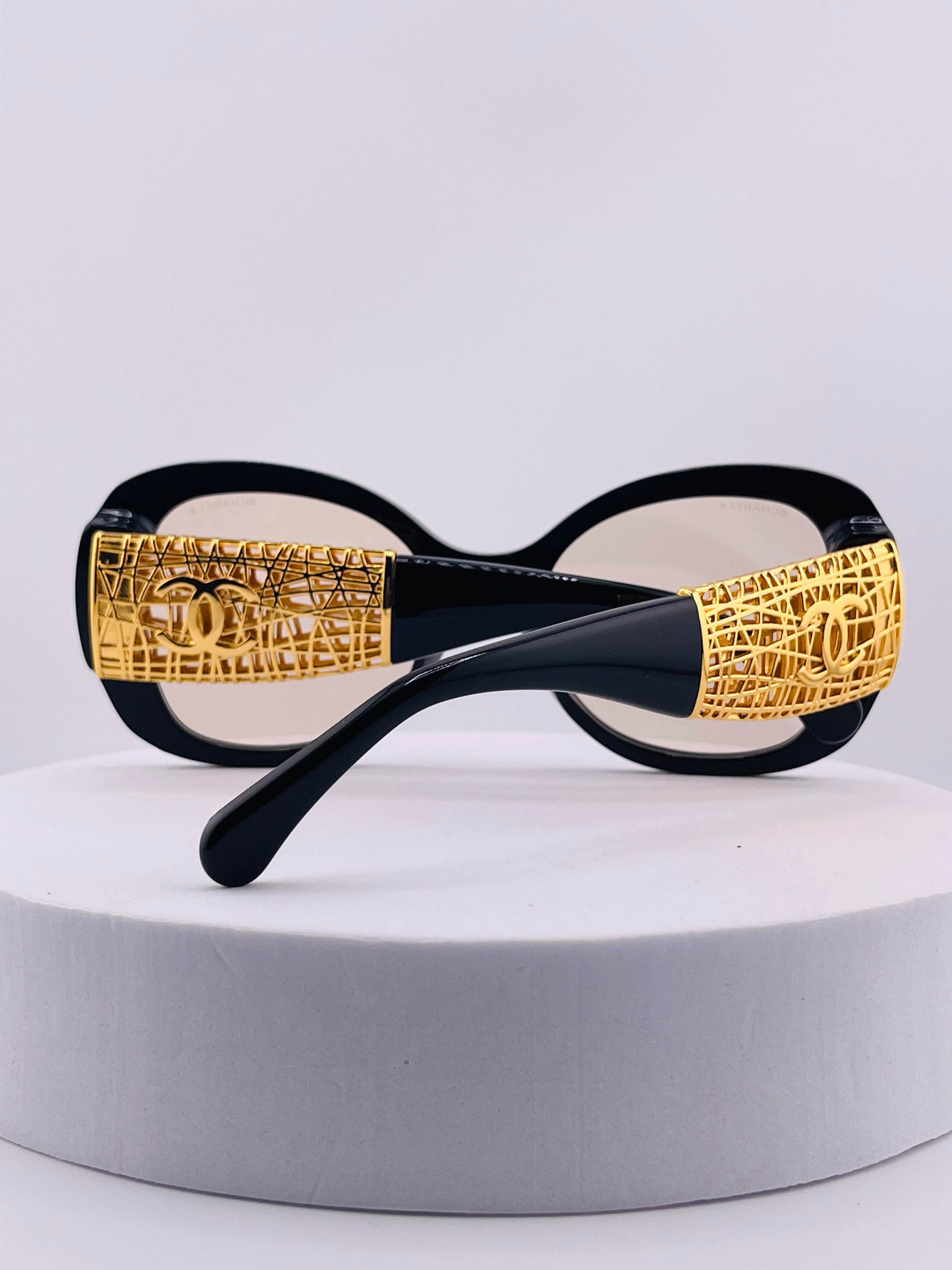 Chanel Butterfly Sunglasses  in Brown frame