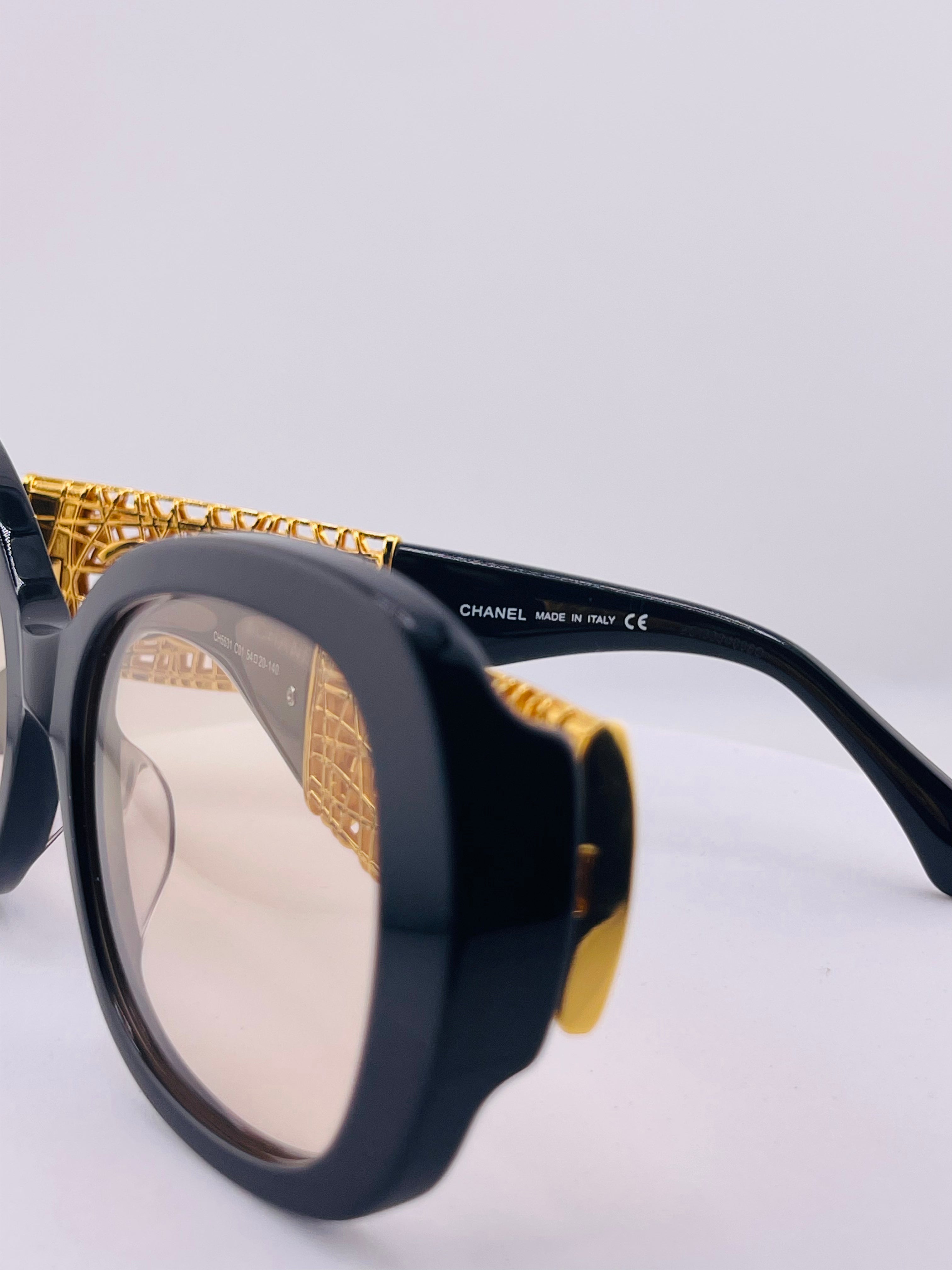 Chanel Butterfly Sunglasses  in Brown frame