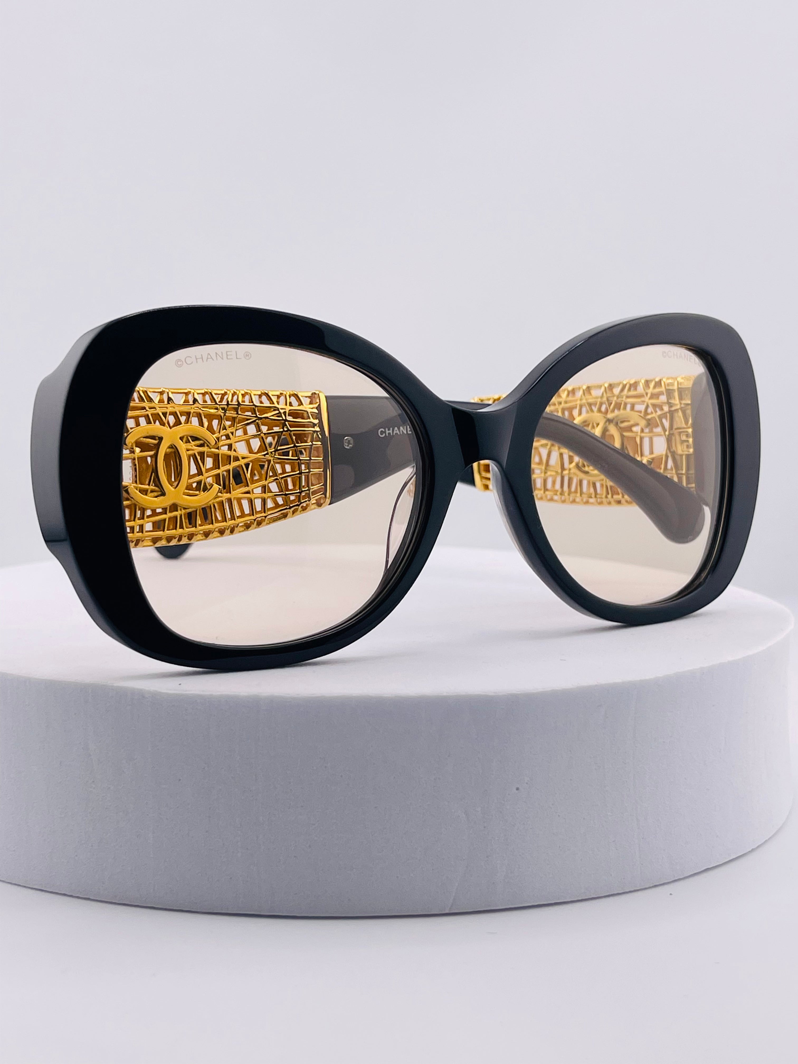 Chanel Butterfly Sunglasses  in Brown frame