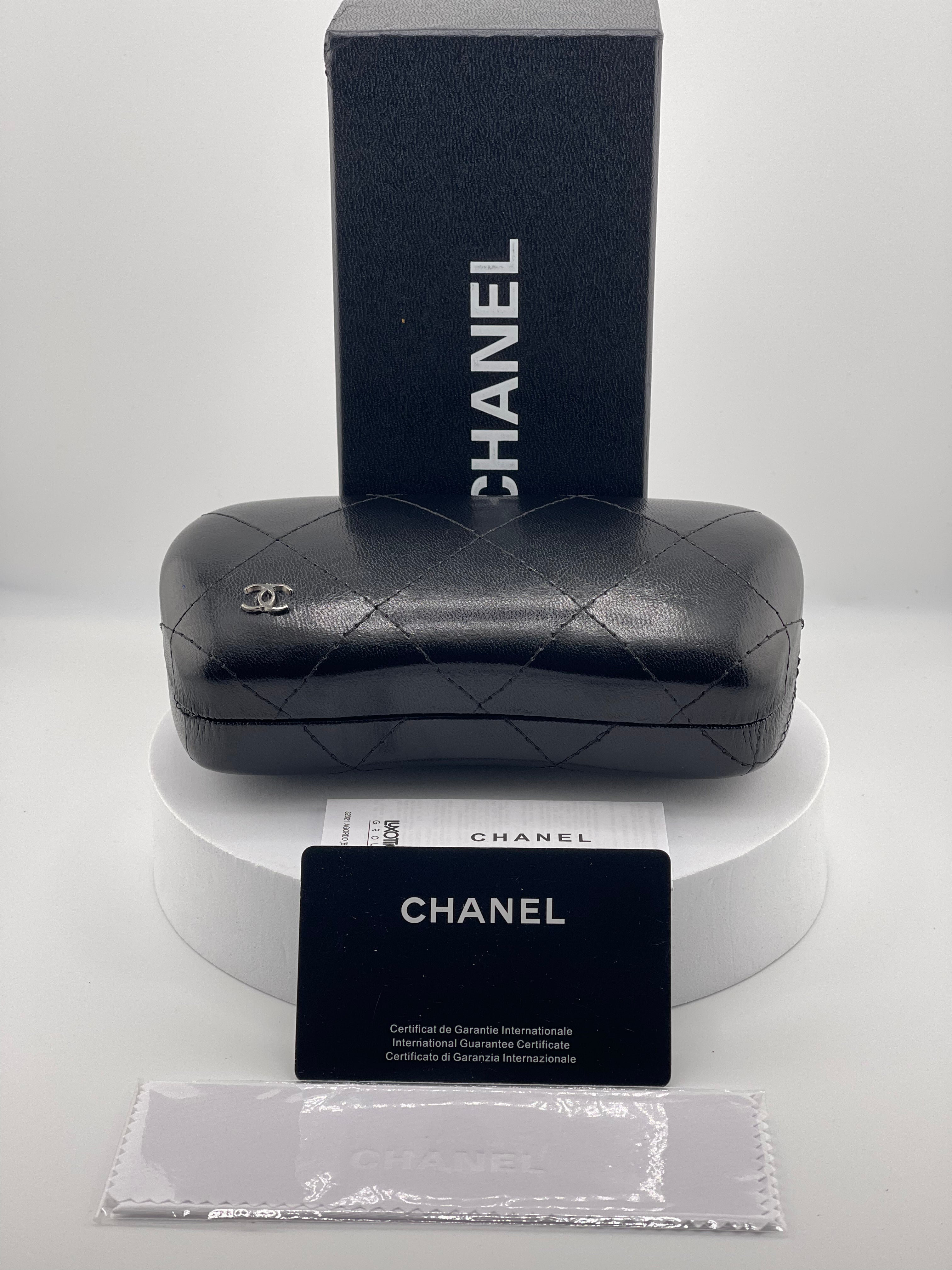 Chanel Square Sunglasses in a brown gradient plastic