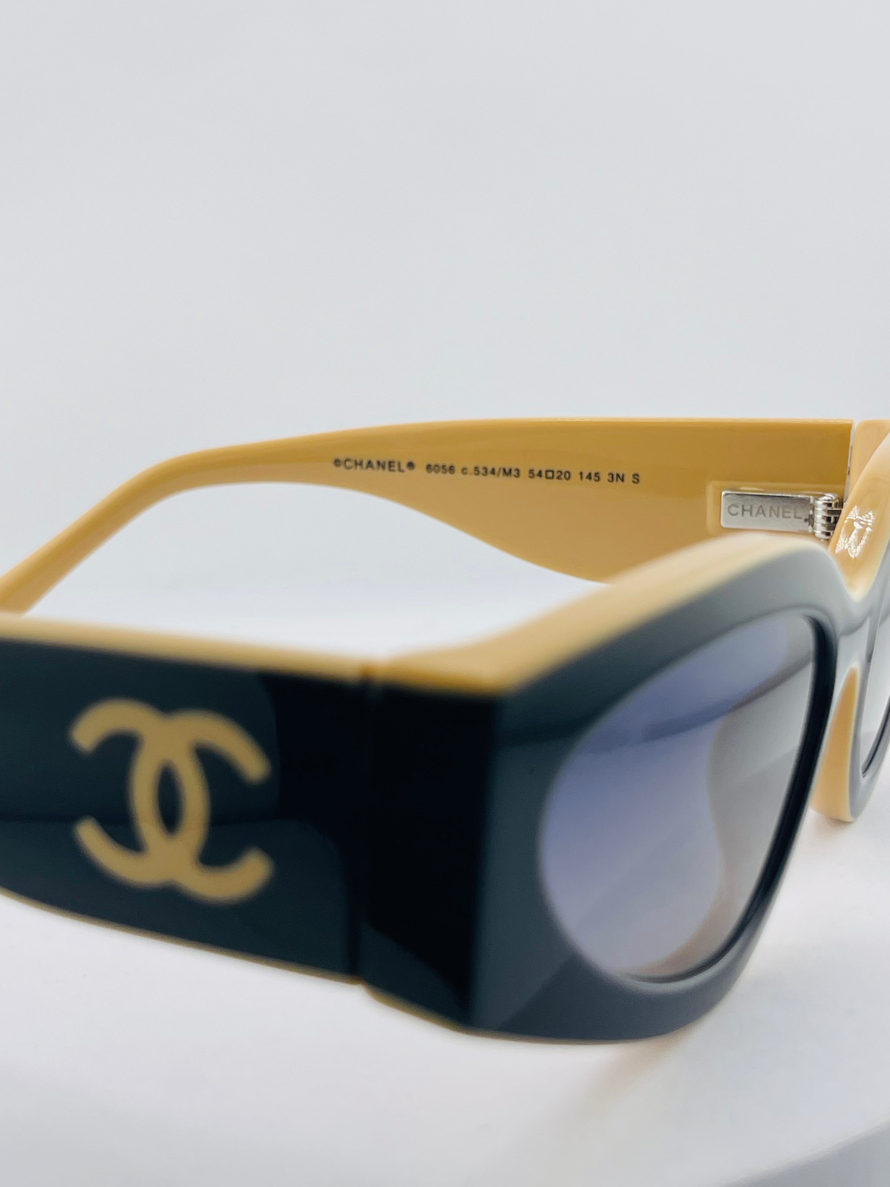 Chanel  Cat eye Sunglasses nylon fibre 6056 Ba